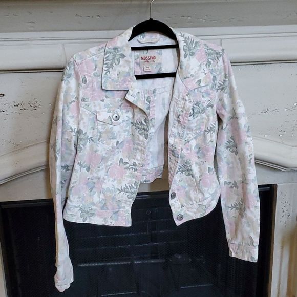 Mossimo Supply Co. Jackets & Blazers - SOLD!! MOSSIMO Floral Denim Jacket - Size Large